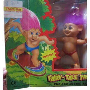 Vintage 1992 Fairy-Tale Troll Skater With 360° Rotation